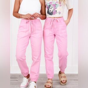 New Judy Blue Airplane Mode High Rise Light
Pink Jogger